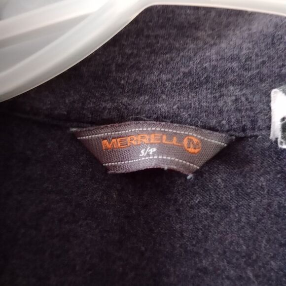Merrell Women's Small Pullover 1/4 Snap Blue Gray Outdoor Hiking Activewear - Picture 3 of 6